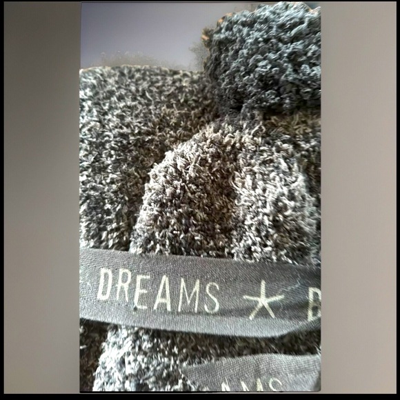 Barefoot Dreams CozyChic Pom Pom Beanie Hat & Scarf Gift Set Carbon Black NWT main image 10